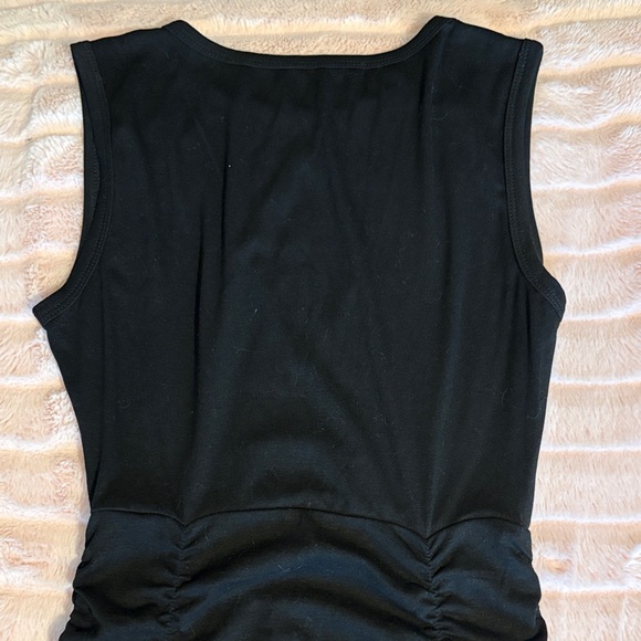 Others Follow Black Ruched Keyhole Mini Dress - Picture 5 of 5